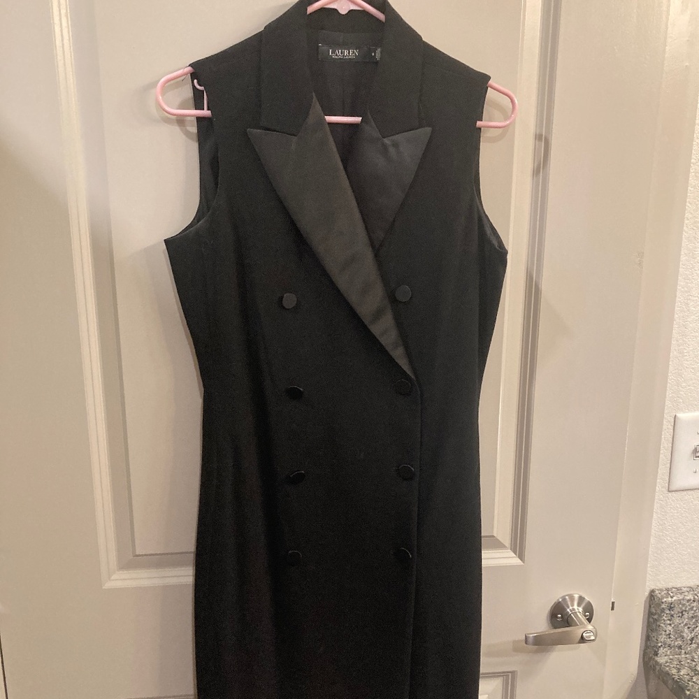 Black Tuxedo Dress by Lauren Ralph Lauren